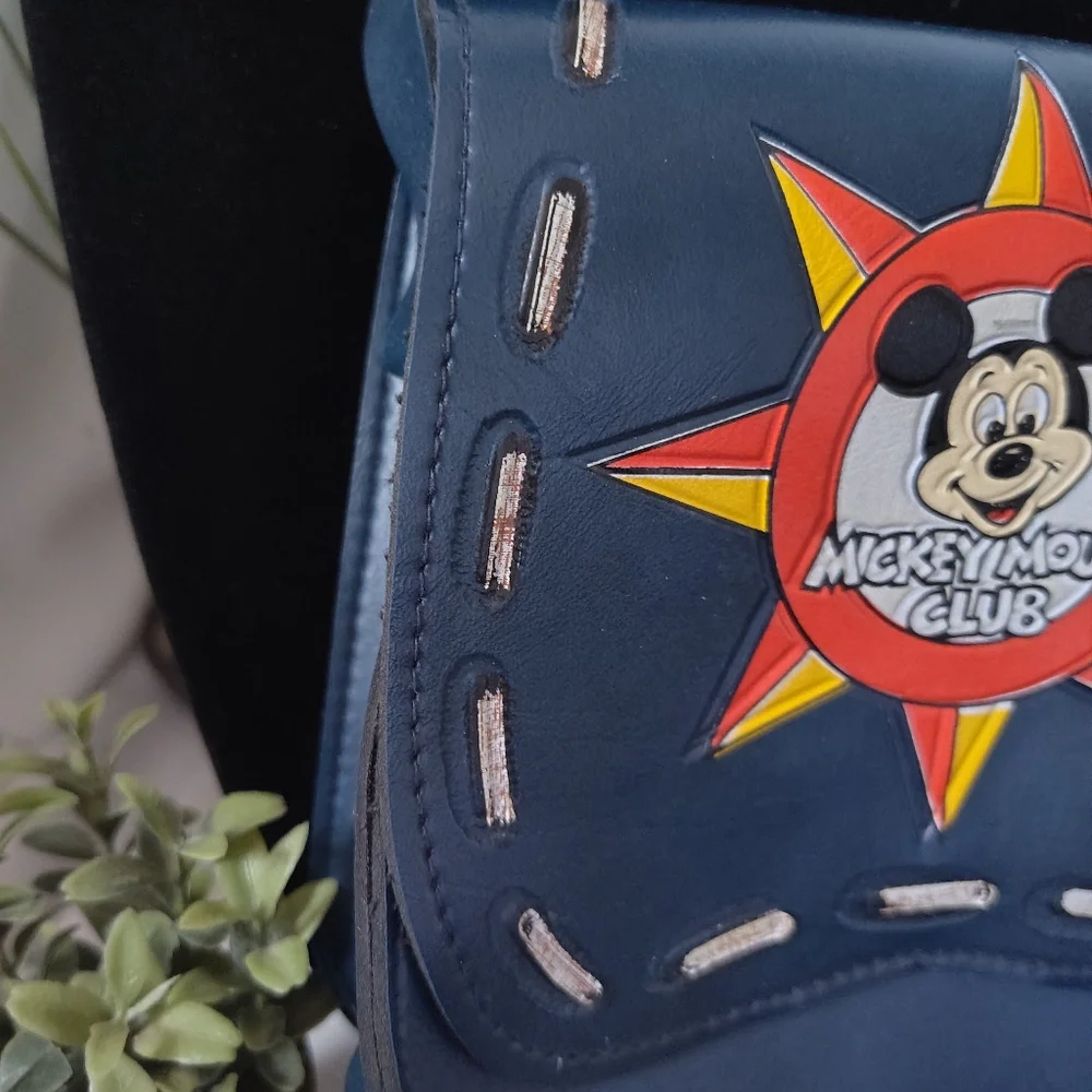 🏰Vintage Walt Disney Productions Faux Leather Mickey Mouse Club Child's Purse - Picture 4 of 15